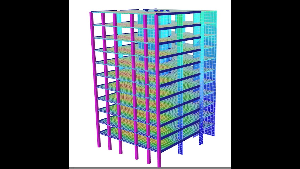 SPACE GASS Tutorial: Auto Seismic / Wind Load  Analysis of an RC Office Building