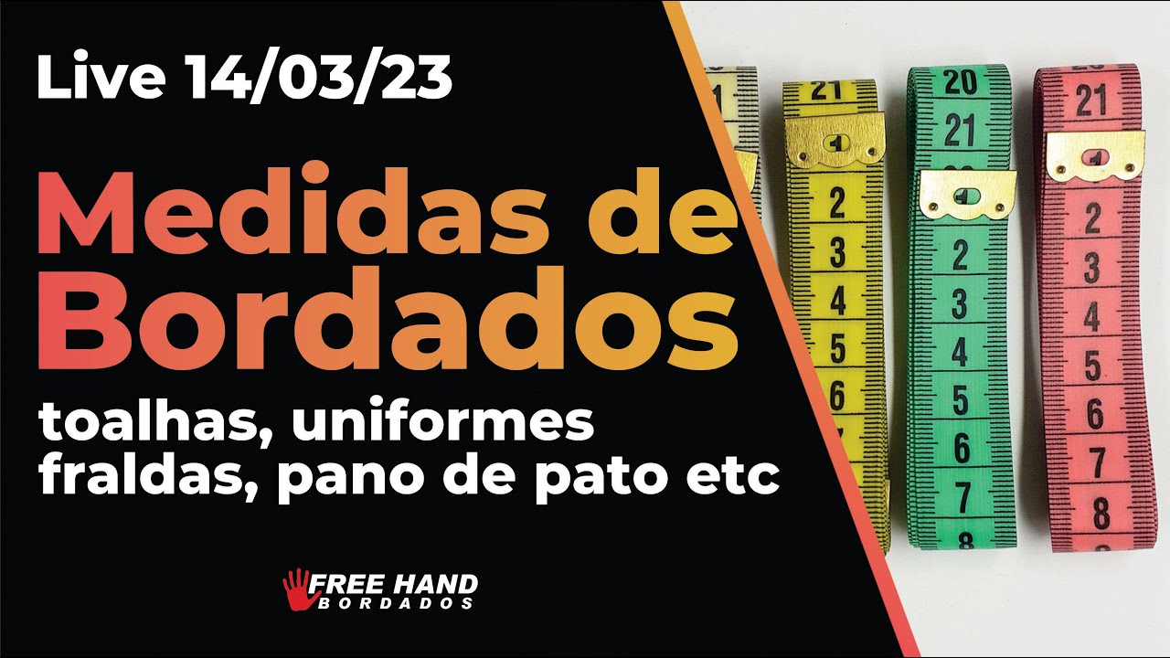 TAMANHO Correto Para Cada BORDADO