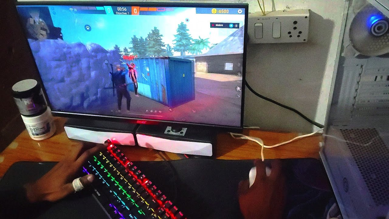 Ryzen 5 5600G CUSTOM ROOM MATCH High Graphics GAMEPLAY VIDEO🌲 Free Fire 🔥16GB Ram 👾 Without GPU