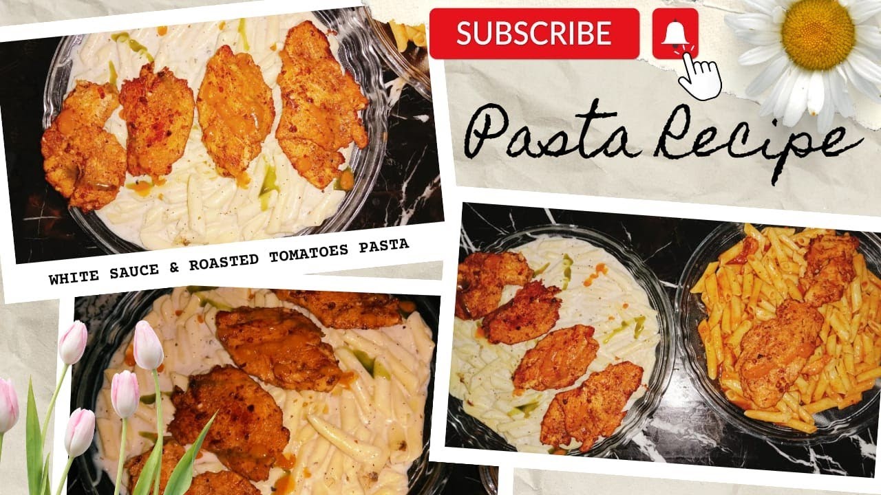 Alfredo White Sauce Pasta & Chilli Spicy Sauce Pasta Recipes//Delicious Extremely Delicious