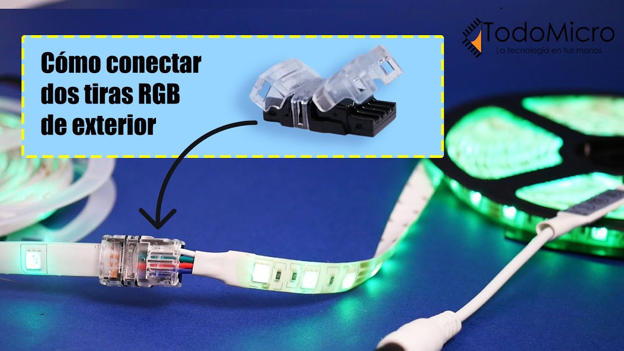 ✨C&oacute;mo conectar dos tiras LED sin soldar