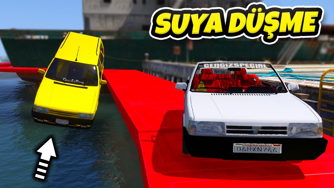 Tofaş Ailesi Arabalar Suya Düşme Parkuruna Gidiyorlar - GTA 5