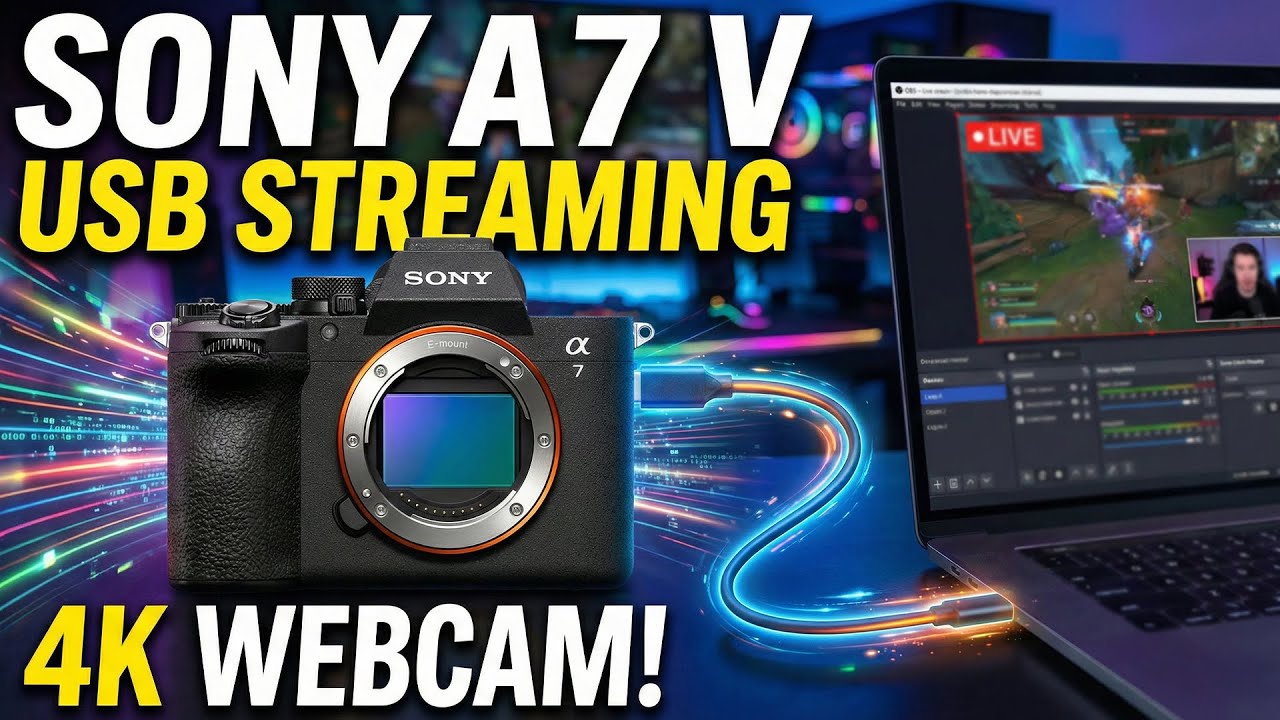 Видео с камеры Sony a7 V через USB [Как использовать в качестве веб-камеры для прямой трансляции]...