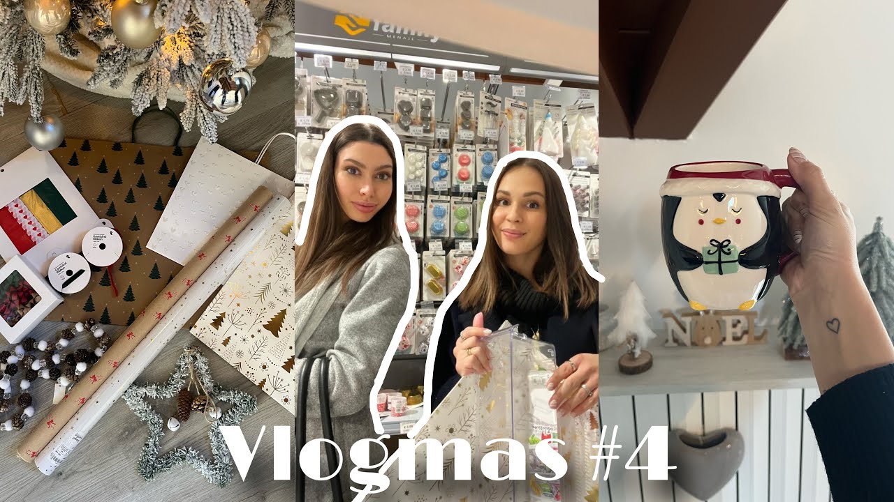 VLOGMAS #4 🎄Andiamo a fare compere natalizie con la mia migliore amica +haul per incartare i regali