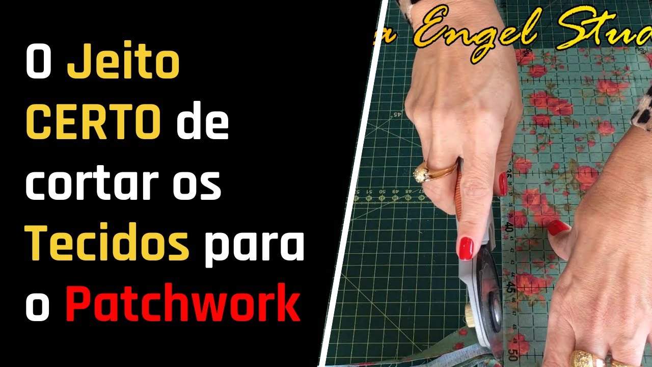 O Jeito CERTO de cortar os Tecidos para o Patchwork