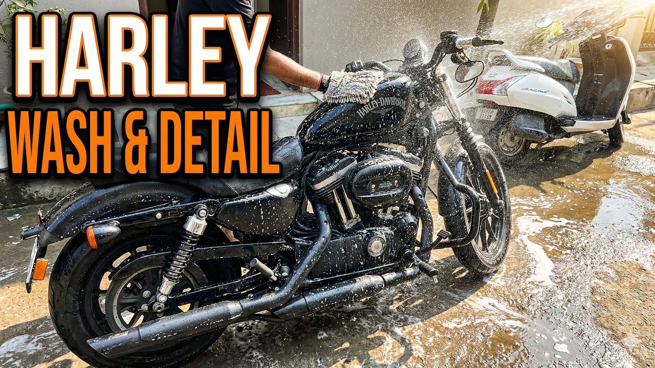 First Vlog 2026 Small Sunday ride on Harley Davidson Iron 883 Going For Washing 