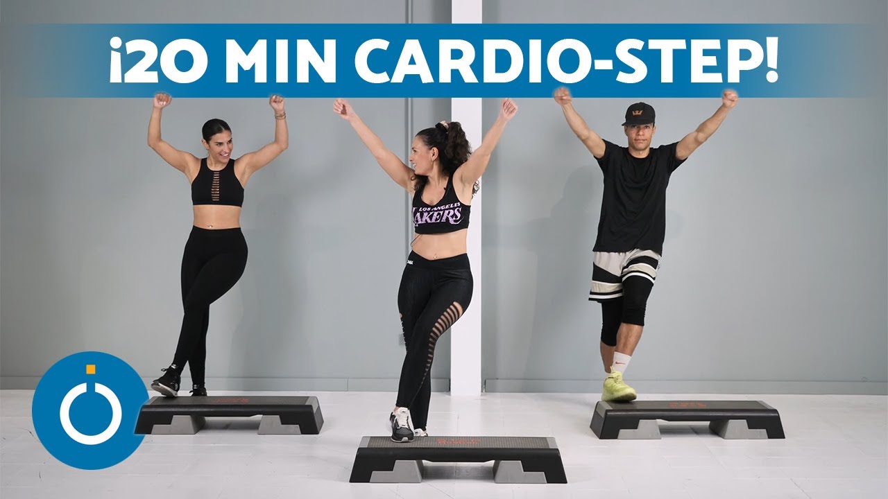 STEP B&aacute;sico para PRINCIPIANTES (20 Minutos) 🥵 Clase de Step en Casa