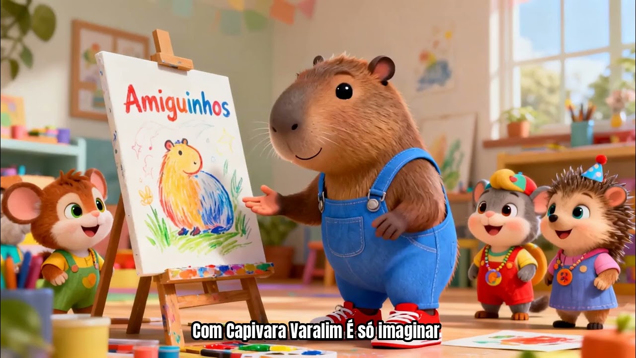 A Diversão de Colorir da Capivara