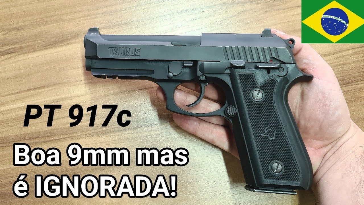 PT 917c, tem de tudo para fazer Sucesso mas é ignorada. Teste e Opinião, 9mm boa para Porte Velado