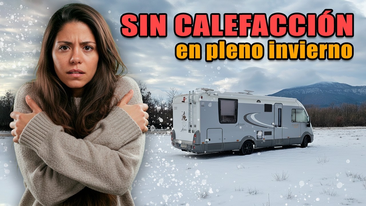 Invierno en autocaravana: se rompe la calefacci&oacute;n bajo 0&ordm; y construimos una secadora de ropa