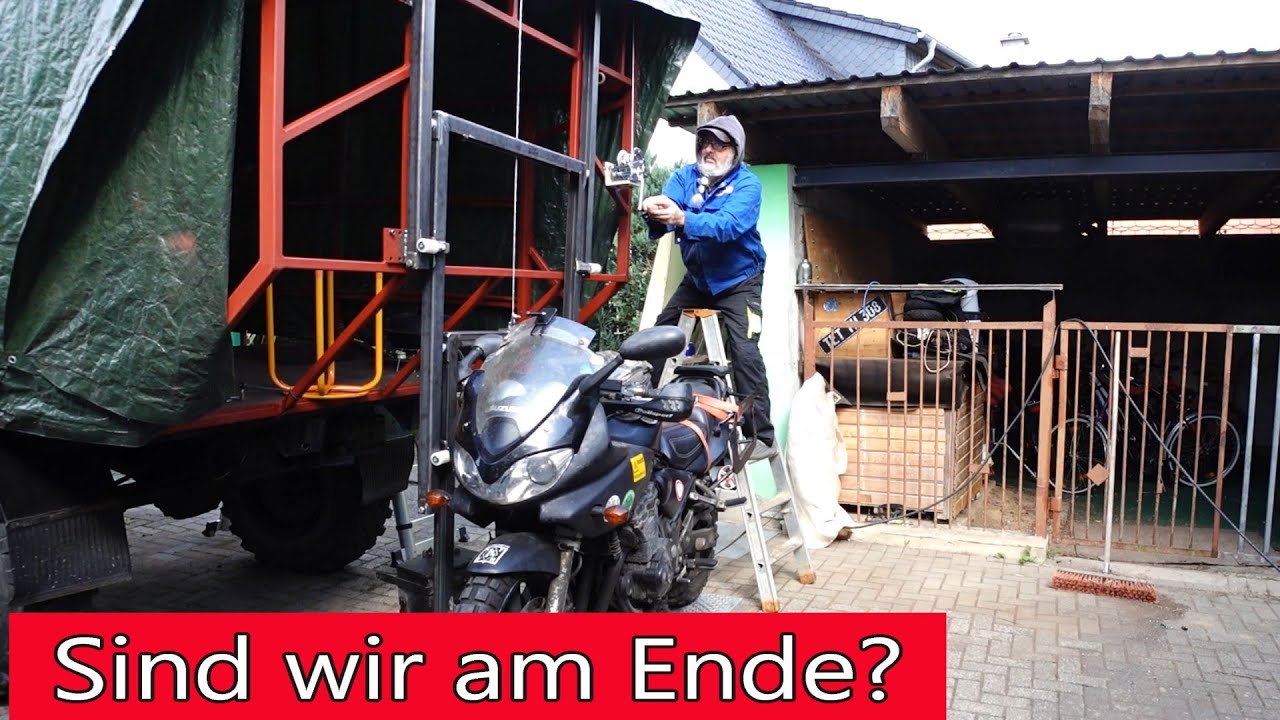 Einfach ausgelaugt...Wie lange schaffen wir das noch? Motorradträger endlich fertig / Folge 68