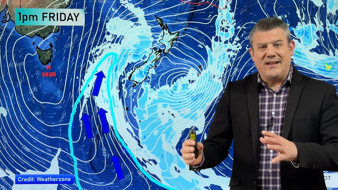 NZ 7-Day: Showers and a windier, cooler, southerly flow on the way
