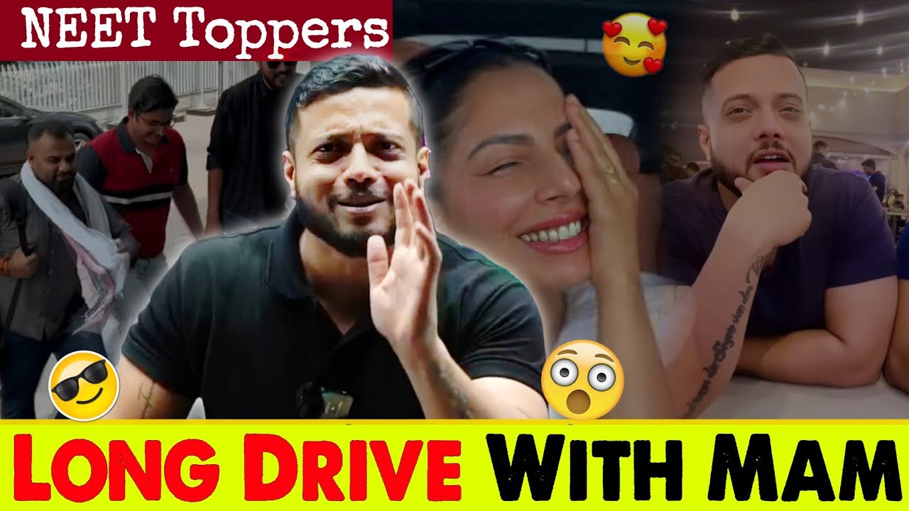 Long Drive With Mam NEET Toppers 😍❣️| Rajwant Sir OP| Rajwant Sir Funny | Rajwant Sir pw
