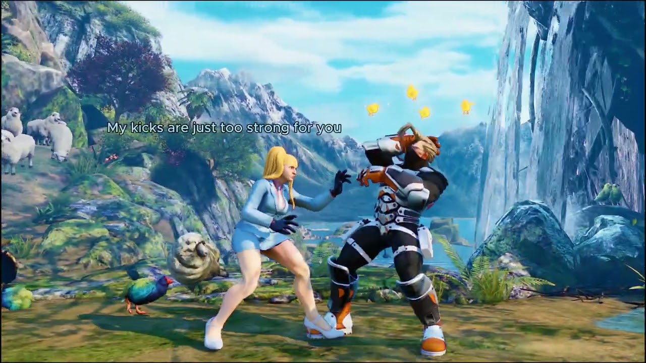 (Reverse Ryona) Kolin makes Nash her kicking bag