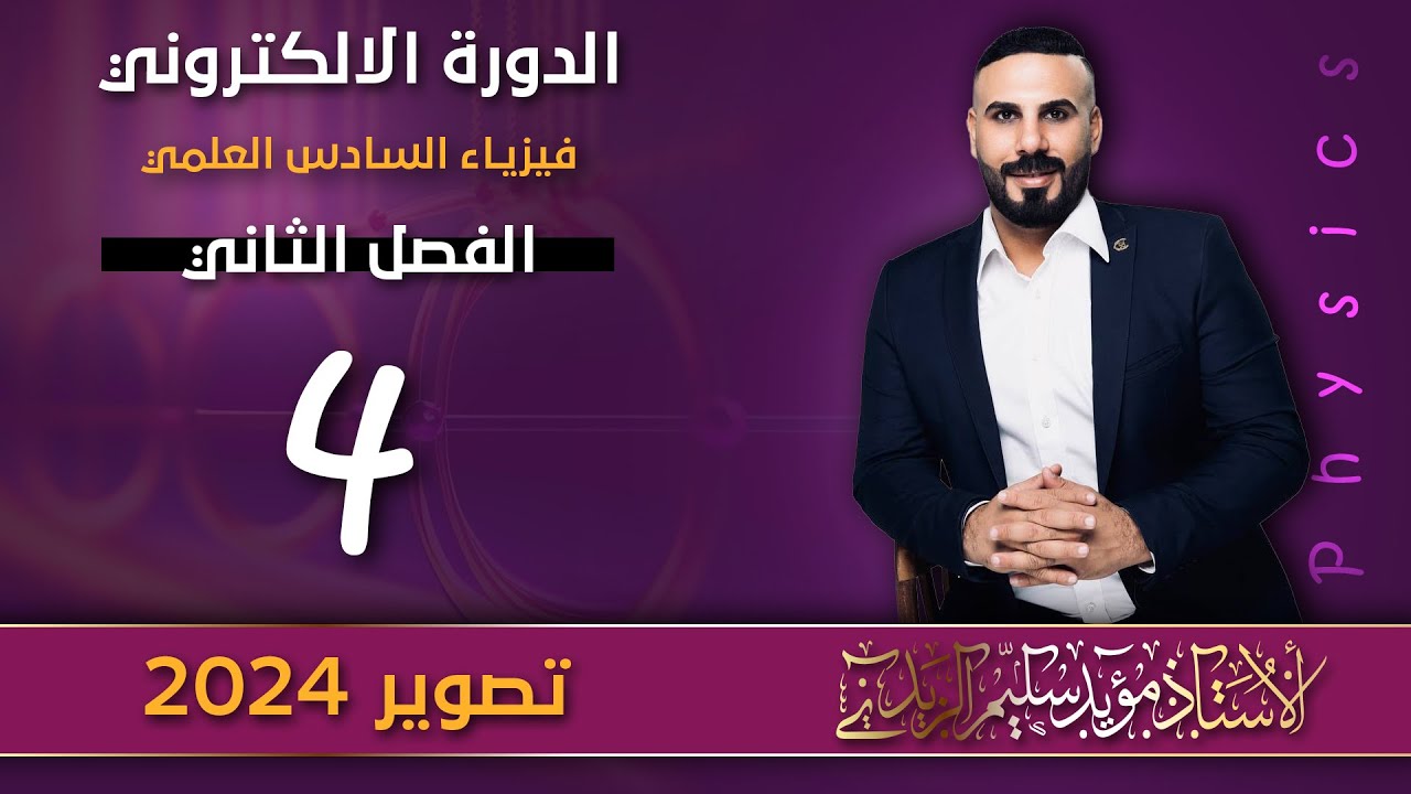فيزياء سادس علمي |الفصل الثاني |الحث الكهرومغناطيسي القوة الدافعة الحركية
