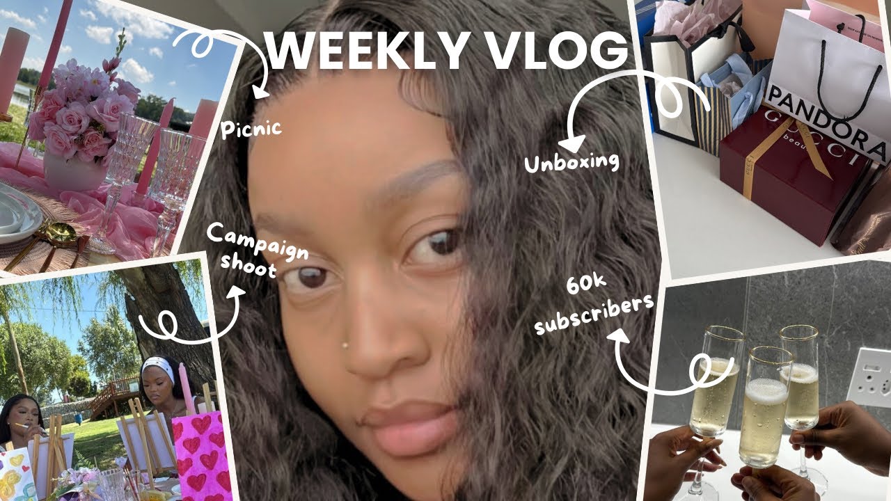 WEEKLY VLOG.✨| celebrating 60k subbies| Time with friends & Campaign shoot. #southafricanyoutuber 