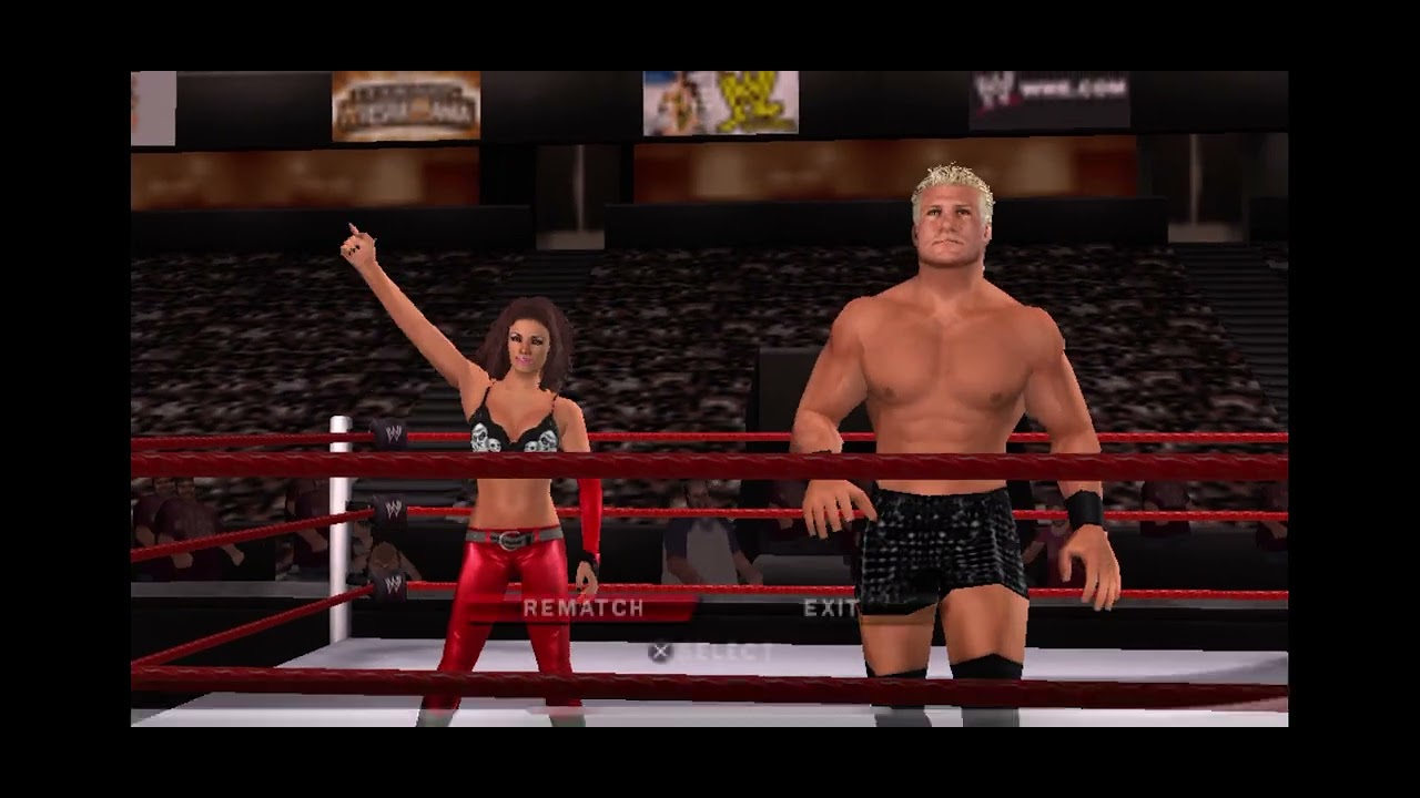 #SmackdownvsRaw2010PPSSPP - Maria & Dolph Ziggler vs. Kelly Kelly & Santino Marella Mix Tag Team 