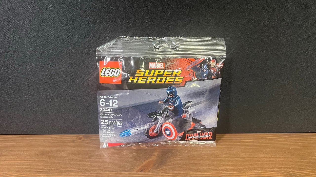 Обзор набора LEGO Marvel Superheroes Капитан Америка: Гражданская война в полиэтиленовом пакете!