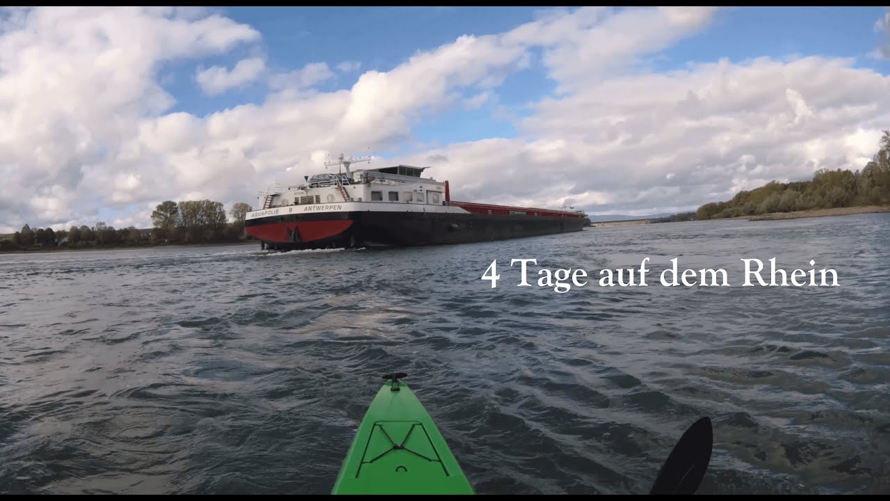 4 Tage mit Kajak auf dem Rhein (ganzes Video)