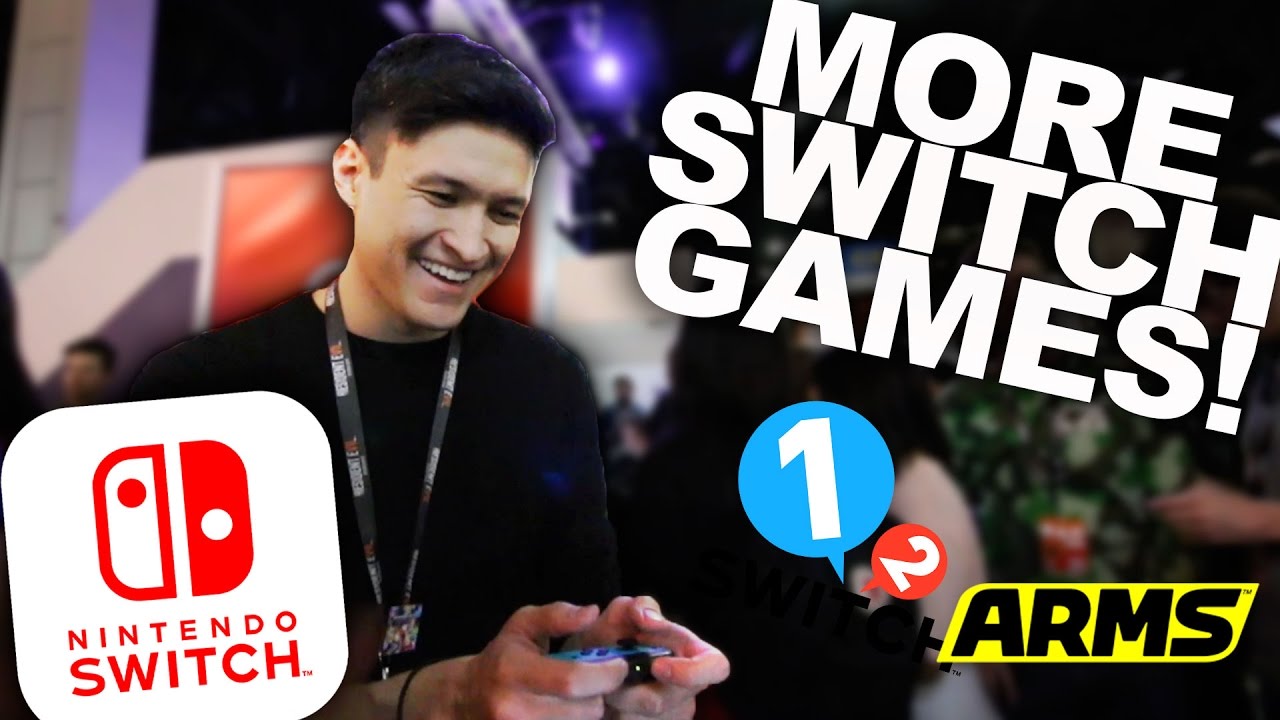 1-2 Switch, Arms, Snipperclips Hands-On!! (Nintendo Switch Gameplay)