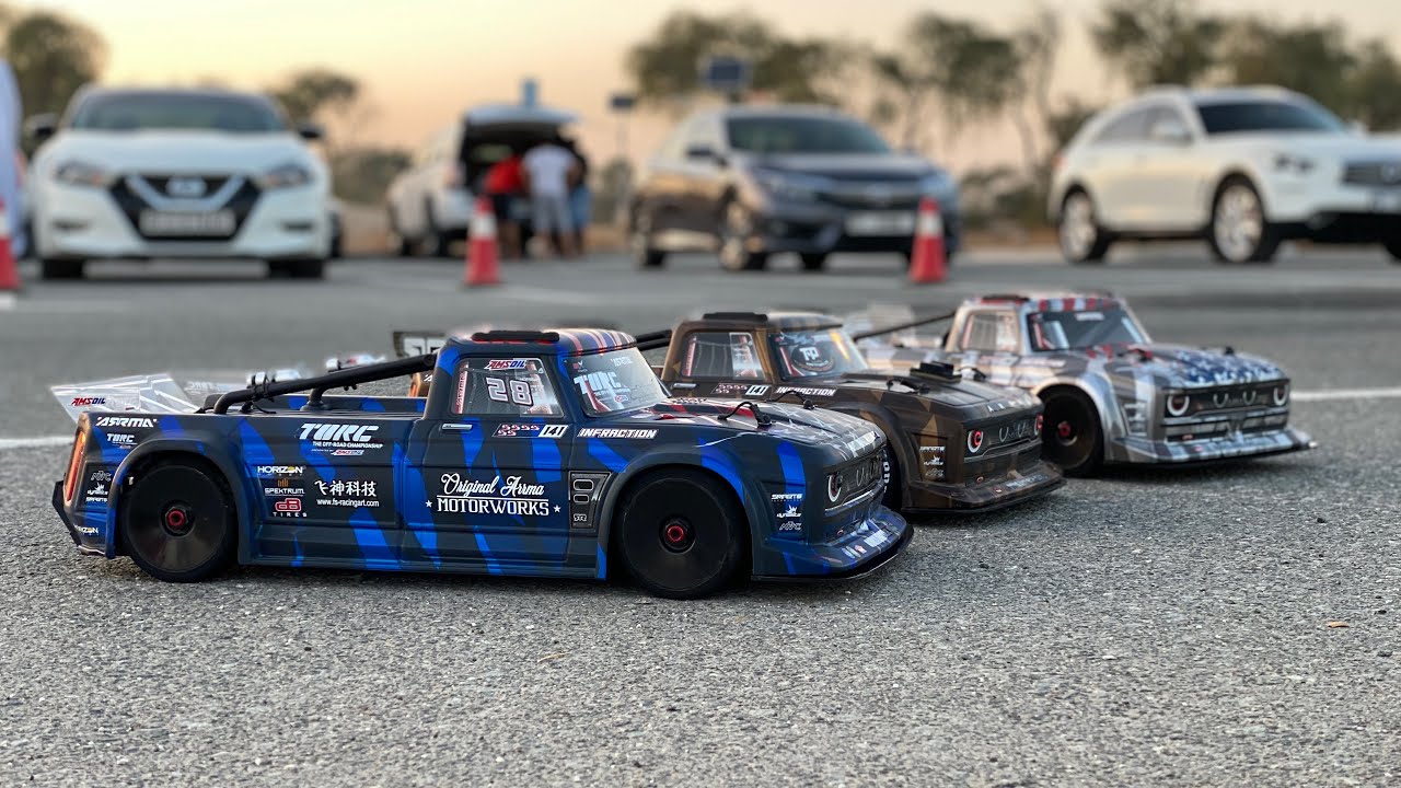 ARRMA INFRACTION V2 vs V1 Street Bash Donuts And Drag