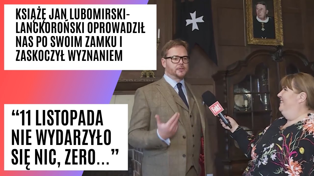 Książę Jan Lubomirski- Lanckoroński oprowadza po swoim zamku i zaskakuje wyznaniem