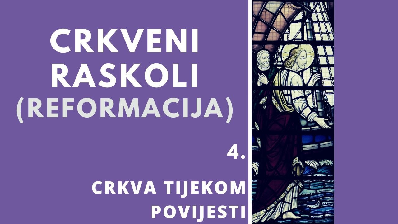 Crkveni raskoli: Reformacija 16. st. (4. Crkva tijekom povijesti) | 6. razred Katoličkog vjeronauka
