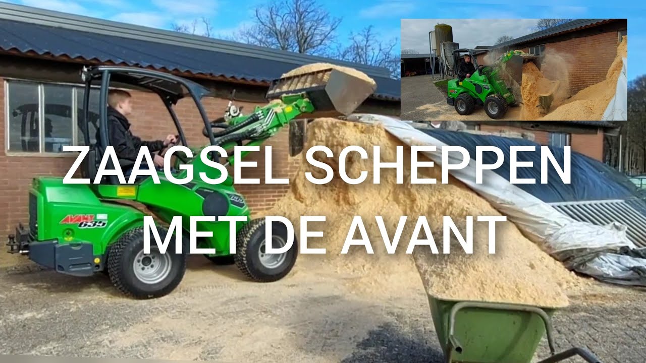 ZAAGSEL scheppen met de AVANT minishovel | Boer Gerrit vlogt