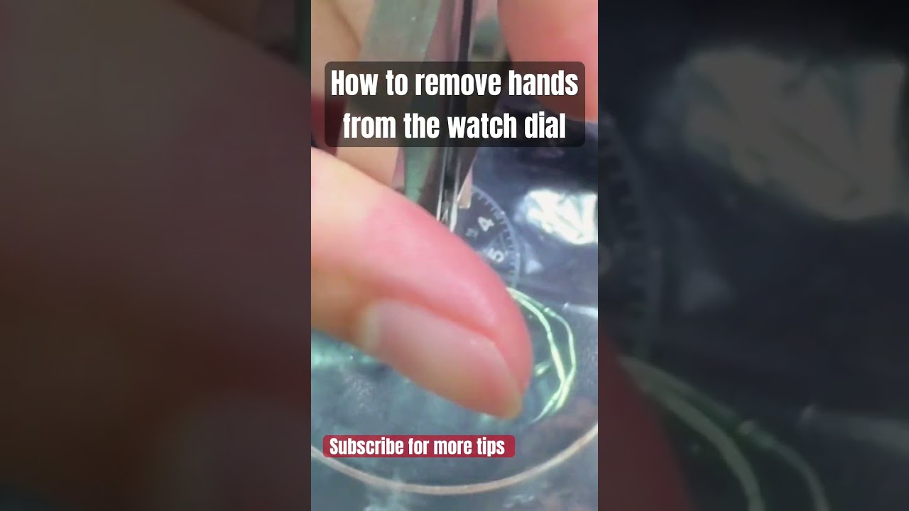 Easy way to remove and replace your watch hands from the dial! #watch #seikomod #mechanicalwatches