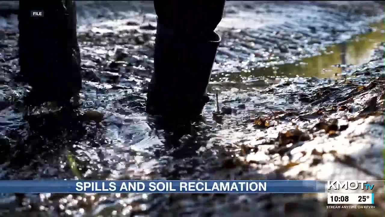 North Dakota oil spills and soil reclamation efforts