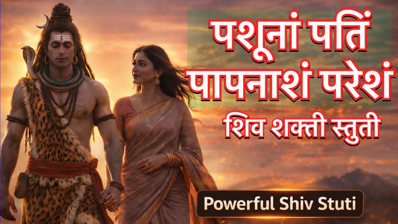 महादेराष्टकम - पशूनां पतिं पापनाशं परेशं | Mahadevashtakam with Lyrics | Shiv Bhajan#shivratri 