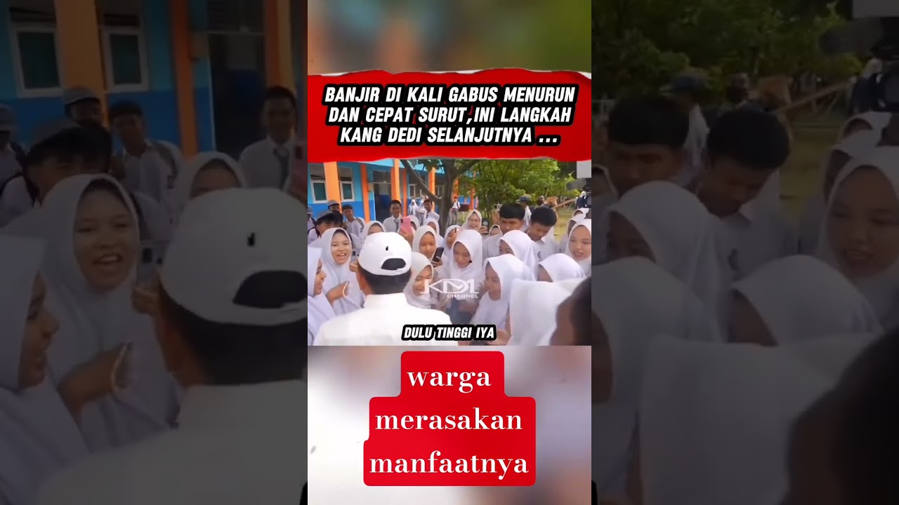 banjir  kaligabus menurun dan cepat surut 