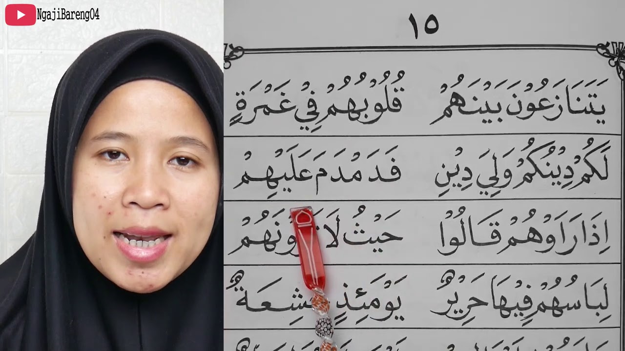 TERBARU BELAJAR MEMBACA IQRO 4 BAGIAN 13 HALAMAN 15 VERSI HURUF BESAR VISUAL TATAP MUKA PENGAJAR