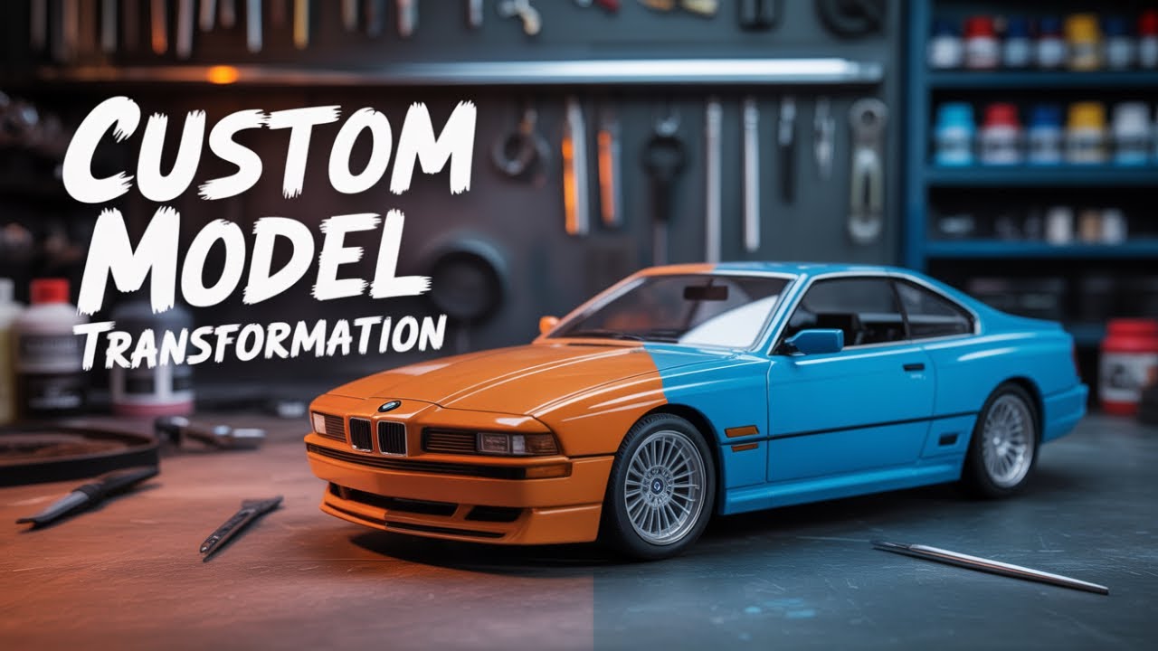 Am customizat o machetă BMW 850i după mașina reală a lui Liviu Vârciu (Reacția lui la final!)