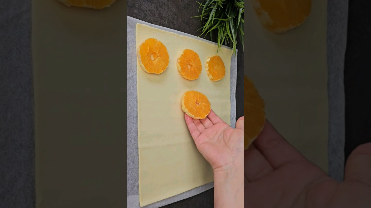 Idea con la pasta sfoglia e arancia 🍊 #delicious #shorts #yummy #recipesforyou #dessert #arancia