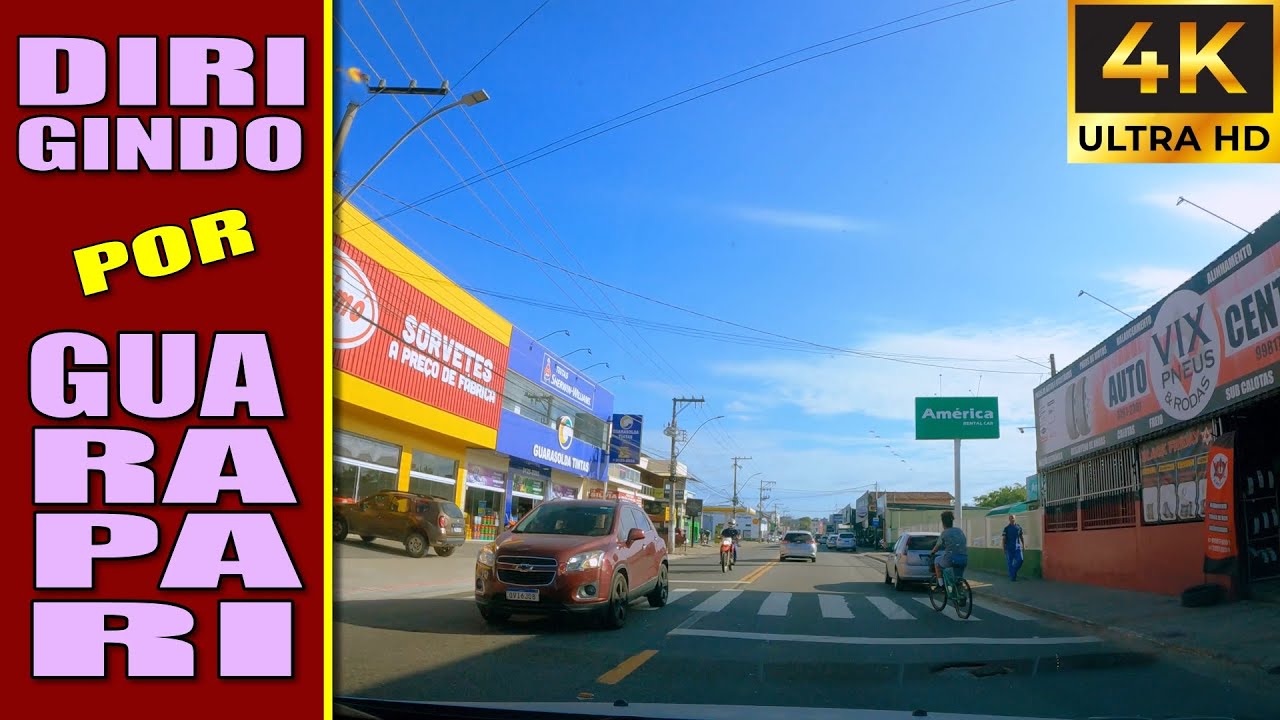 Dirigindo por Guarapari - Praia do Morro, Mercado, Farmácia e Centro