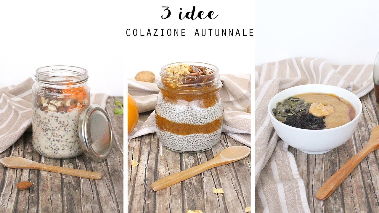 3 IDEE PER LA COLAZIONE AUTUNNALE | VEGAN, SENZA GLUTINE, SANE! | Veglife Channel