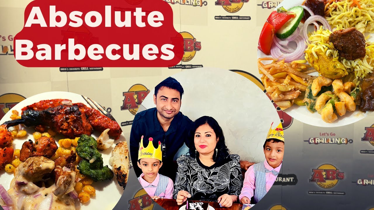 Absolute Barbecues, Dubai | Best BBQ Indian buffet restaurant | Birthday Celebration vlog