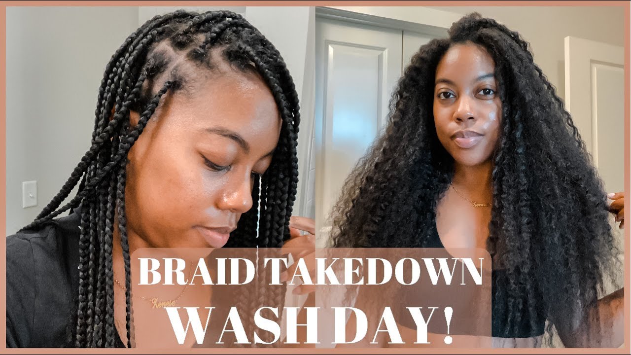 KNOTLESS BRAID TAKEDOWN & WASH DAY ROUTINE | AFTERCARE FOR NATURAL HAIR | ZENESE ASHLEY
