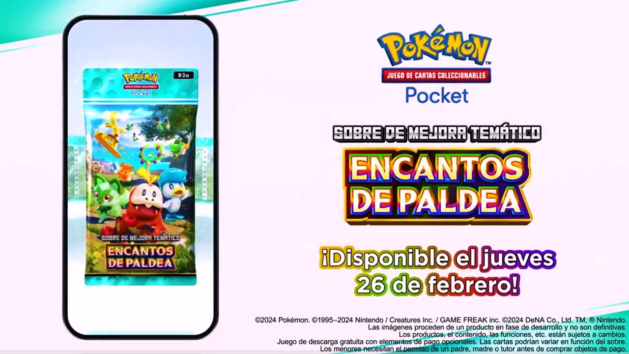 La NUEVA EXPANSI&Oacute;N ENCANTOS de PALDEA de Pokemon TCG Pocket
