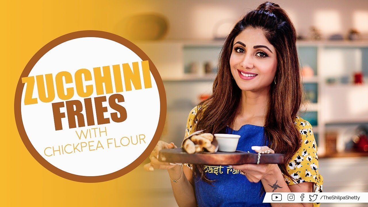 Zucchini Fries with Chickpea Flour | Shilpa Shetty Kundra | Healthy Recipes | The Art of Loving Food