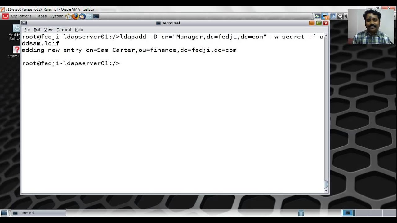 OpenLDAP Operations - ldapadd ..contd