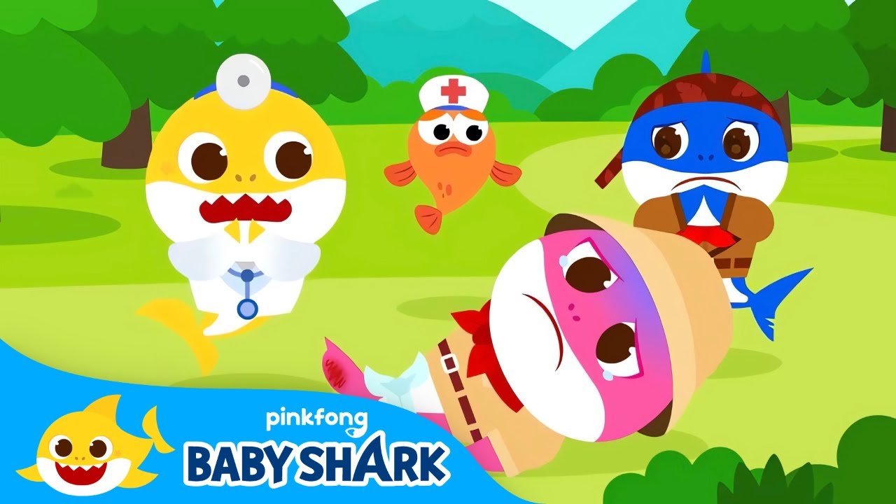 💥OUCH! Shark Family Went to the Hospital! | +Compilation | Baby Shark Doctor | Baby Shark Official