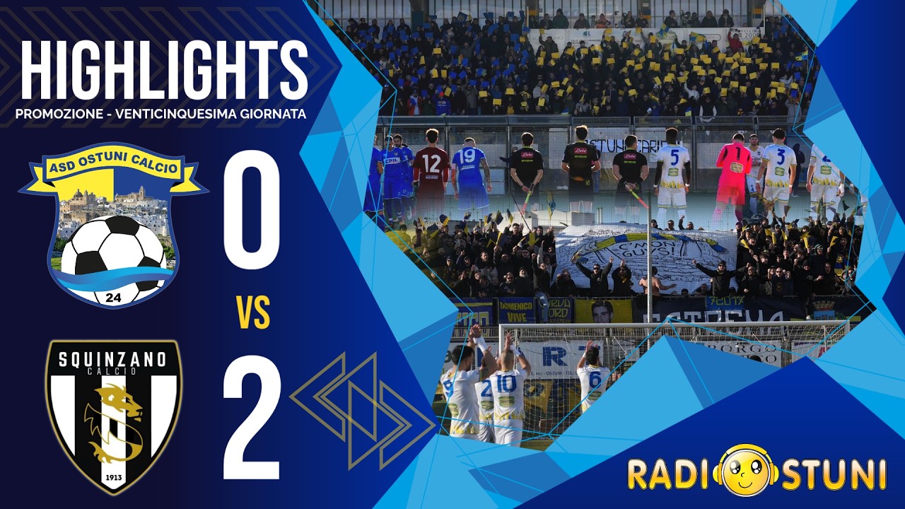 Highlights | Atmosfera da brividi | ASD Ostuni Calcio 24 vs Squinzano 0 a 2 _ Radiostuni
