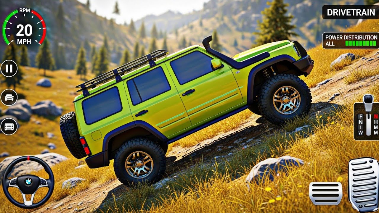 Extreme Offroad Jeep Driving Simulator 🚙 | 4x4 Prado Spintrials | Android Gameplay