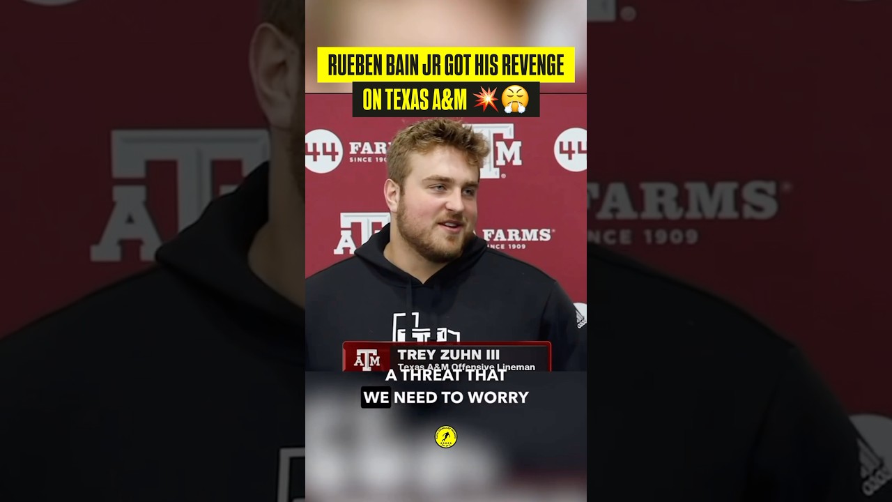 Rueben Bain Gets a Sack as Miami Defeats Texas A&M 10-3 💥😤 #linebacker