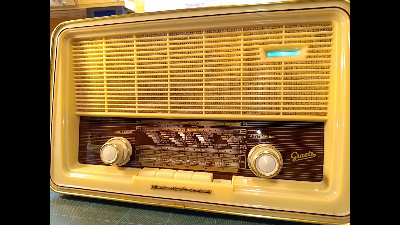 Graetz Komtess 811 con zumbido, restauración radio antigua