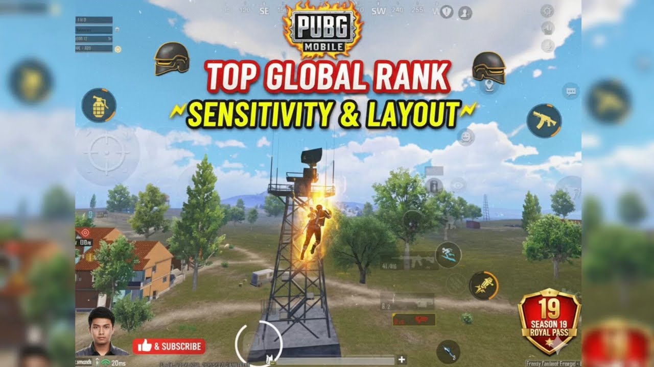 Auto Headshot! Sensitivity & Control Layout TOP GLOBAL PUBG MOBILE