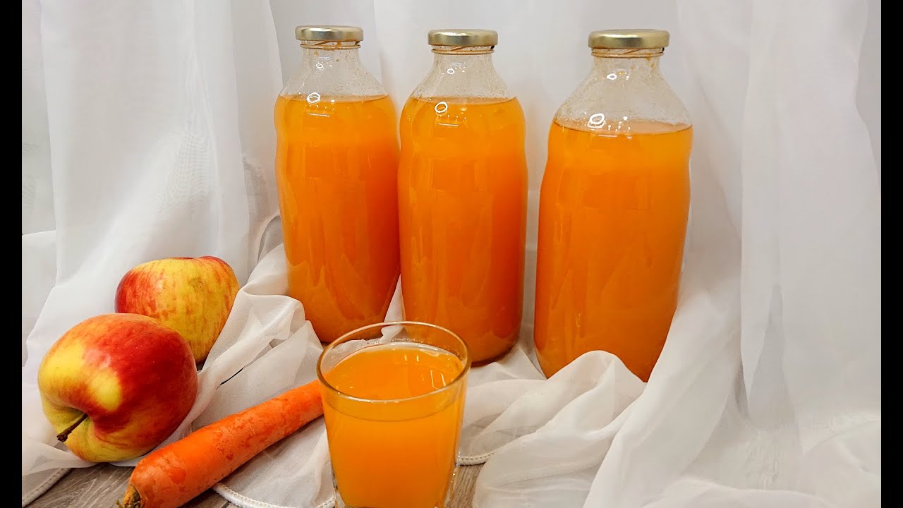 Домашний яблочно-морковный сок без консервантов