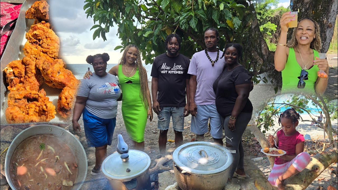 Guests Was Excited About Ms Little's Cooking Oxtail Stew Peas,Roast Breadfruit Fry Chicken & W Rice